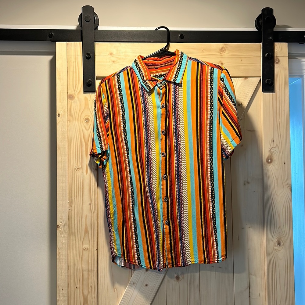 Multi Colored Button Down
